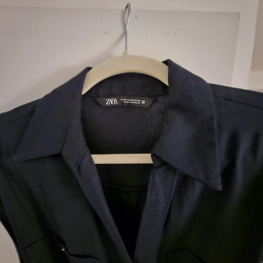 Zara Women's Navy Dress - Picture 9 of 9